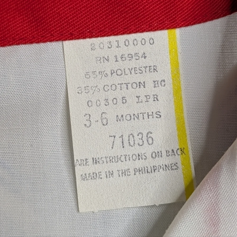Vintage blue white red engineer 3 piece set 3-6mo